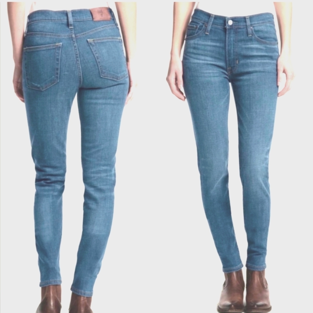 FRYE women's medium wash blue denim mid-rise skinny jeans SZ 12